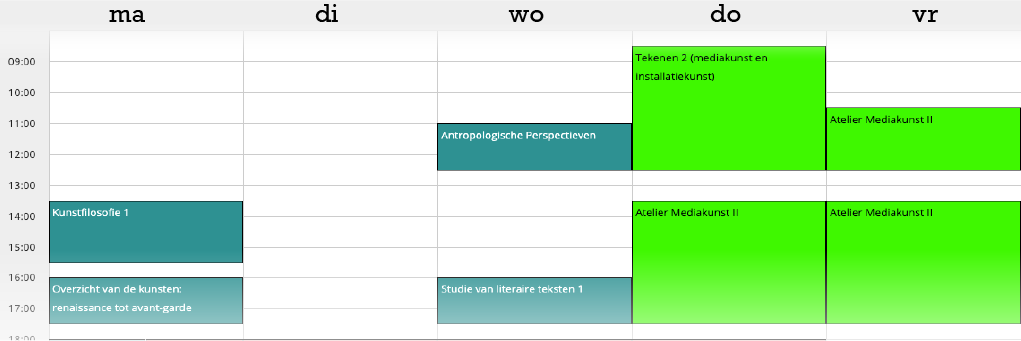 2e bachelor 1e semester