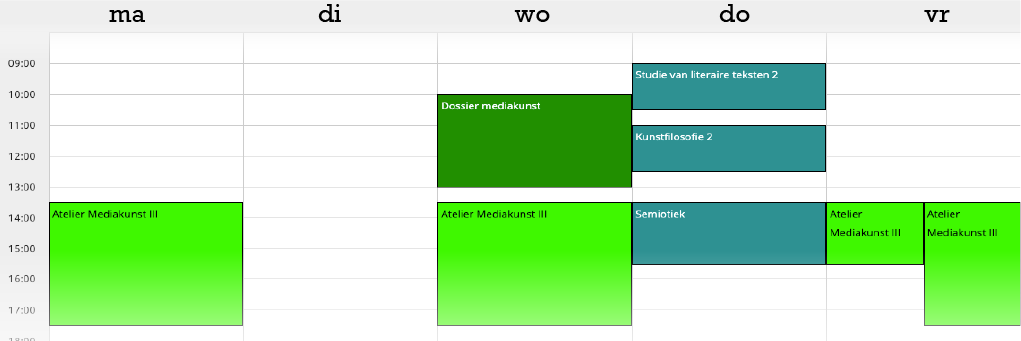 3e bachelor 1e semester