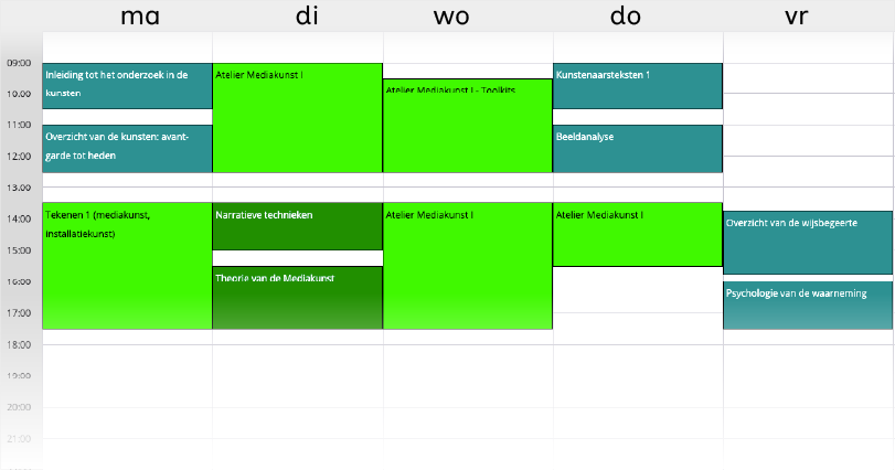1e bachelor 1e semester